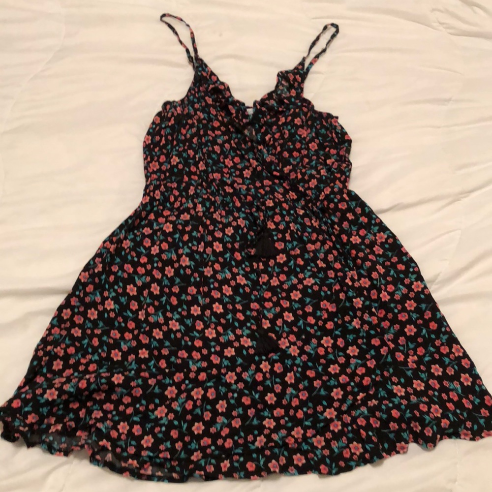Floral wrap dress